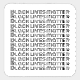 Black lives matter Sticker